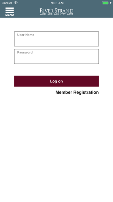 River Strand Golf & CC iPhone screenshot 1 - Lifestyle app