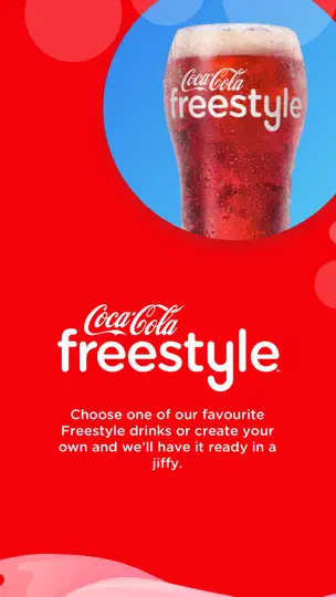 Screenshot von Coca-Cola Freestyle App auf dem iPhone 1