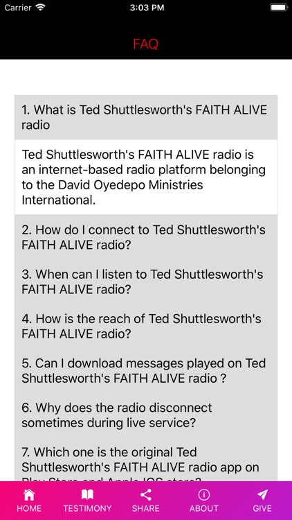 Ted Shuttlesworth's Radio screenshot-4