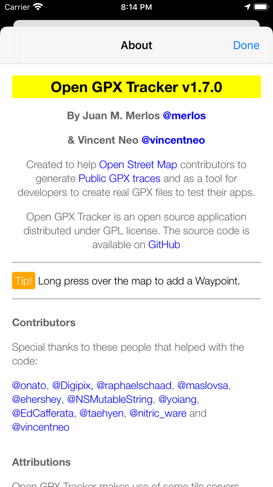 #7. Open GPX Tracker (iOS) 게시자: Juan Manuel Merlos