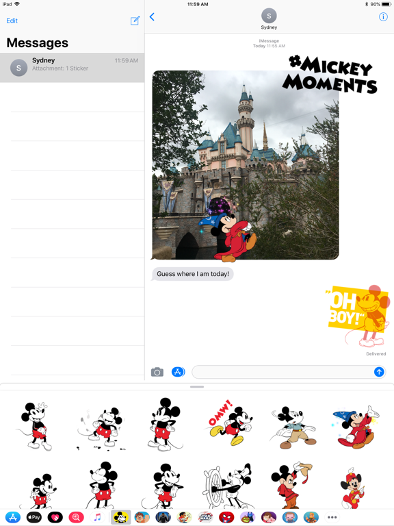 Screenshot #5 pour Disney Stickers: Mickey's 90th