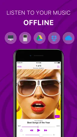 Offline Music Player & Cloud screenshot 1