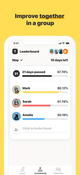 Game screenshot WithPeers - Goals Habit Share apk