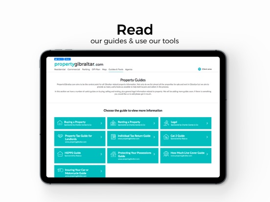 Property Gibraltar iPad screenshot 5 - Lifestyle app