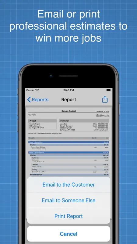 Construction Cost Estimator screenshot 4 of 5