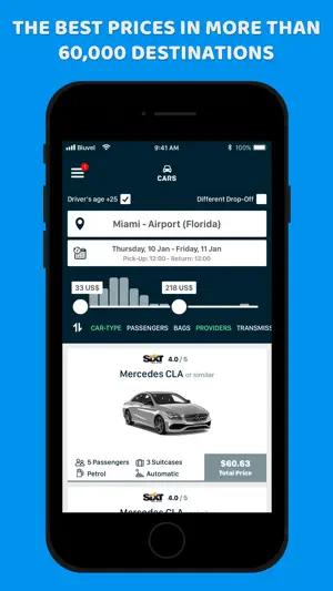 Bluvel: Car Rental Deals screenshot 1