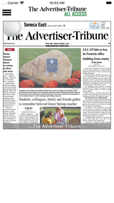 Advertiser Tribune All Access screenshot 1