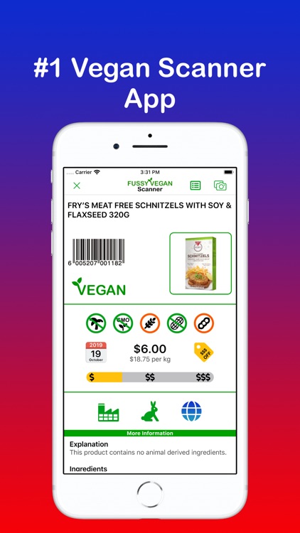 Fussy Vegan Scanner