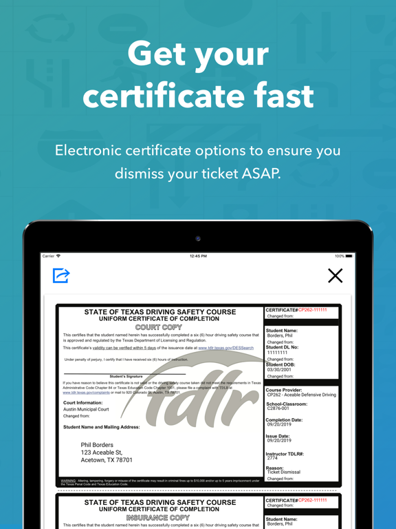 Aceable Defensive Driving iPad screenshot 4 - Education app