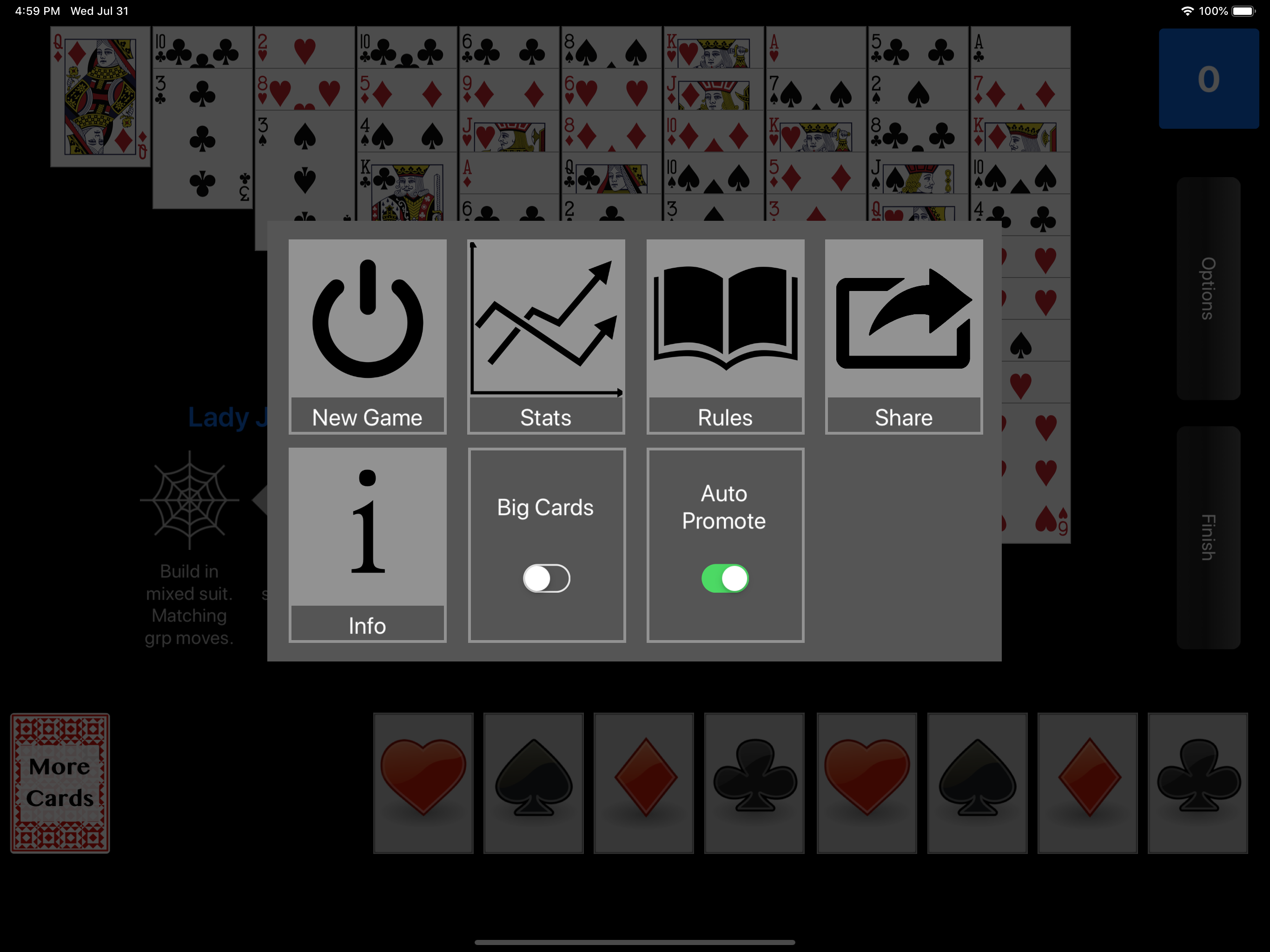 Lady Jane Solitaire screenshot 5