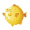 Waliha Lucivi-is a happy shark, crab iMessage emoji stickers, there are many pictures of underwater creatures, add more content to your chat picture library