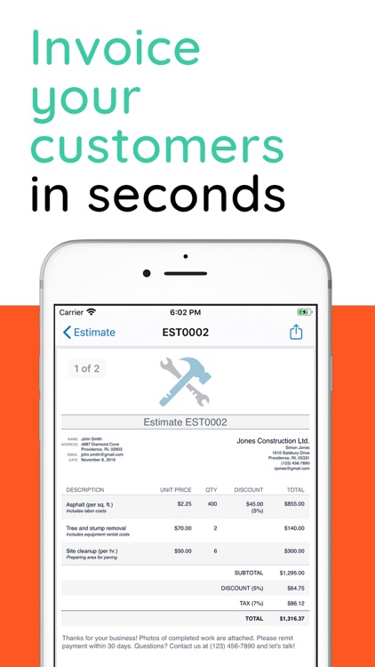 Invoice Simple, Estimate Maker screenshot-0