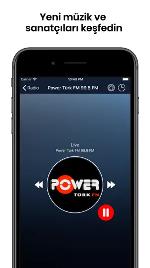 Radyo Ve Müzik Canlı FM Oyuncu iPhone Ekran Görüntüsü 2