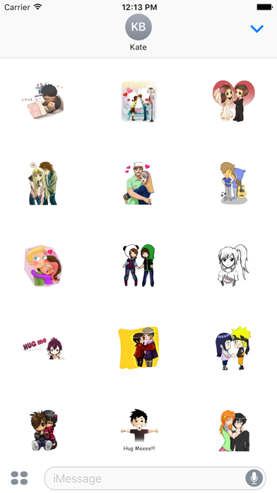 Screenshot 3 of Valentine Romance Sticker App