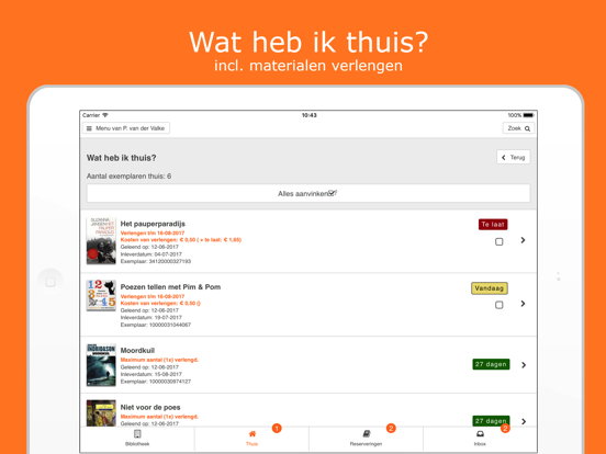 Bibliotheek Wise iPad app afbeelding 3