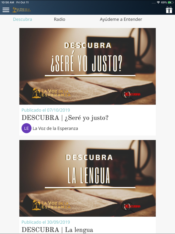 La Voz de la Esperanza iPad screenshot 2 - Entertainment app