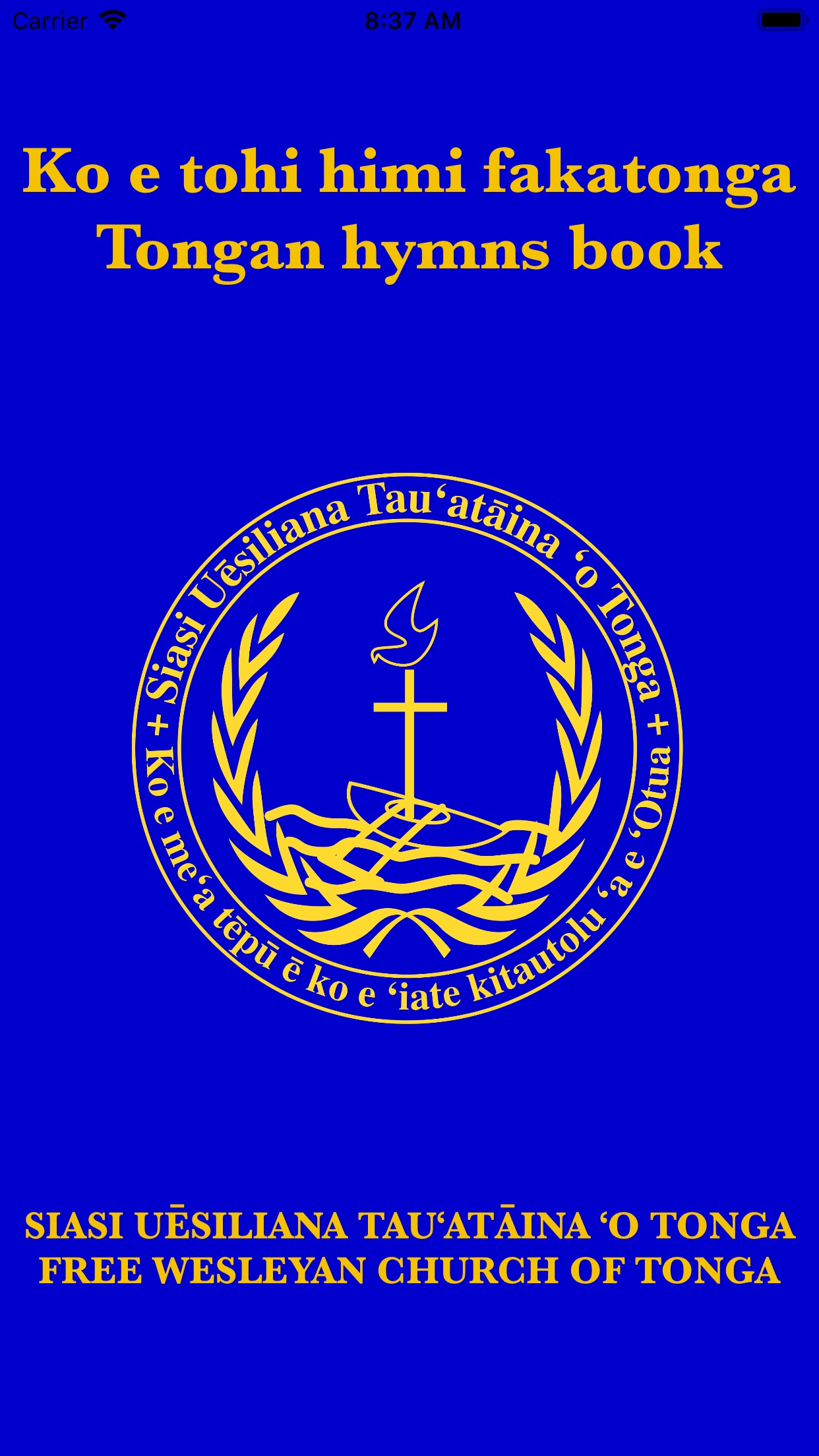 Screenshot 1 of Tongan hymns FWC