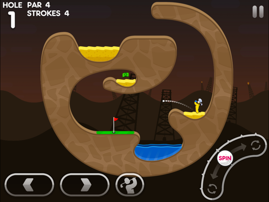 Super Stickman Golf 3 iPad app afbeelding 2