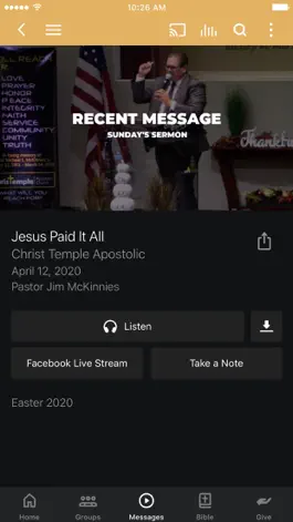 Game screenshot Christ Temple Apostolic hack