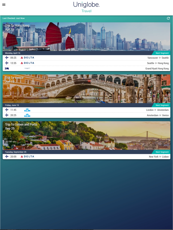 UNIGLOBE Travel Companion iPad screenshot 2 - Travel app