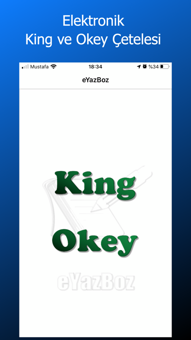 Screenshot #1 pour eYazBoz (King & Okey Çetelesi)