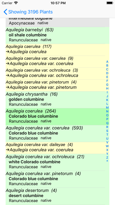 Colorado Wildflower Search Screenshot