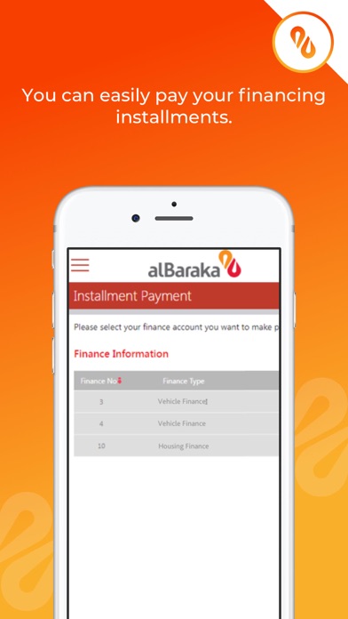 Albaraka Iraq Mobile Screenshot