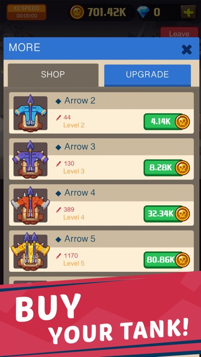 Tank Evolution:Attack Monsters iPhone screenshot