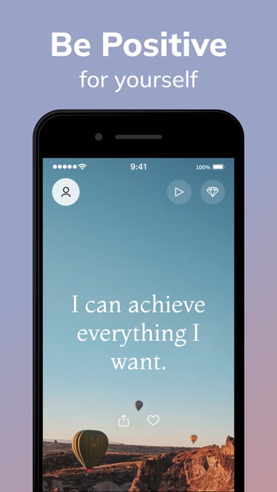 Positive Affirmations, Mantra Screenshot