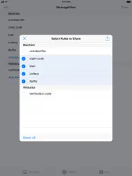 MessageFilter Pro ipad bilder 1