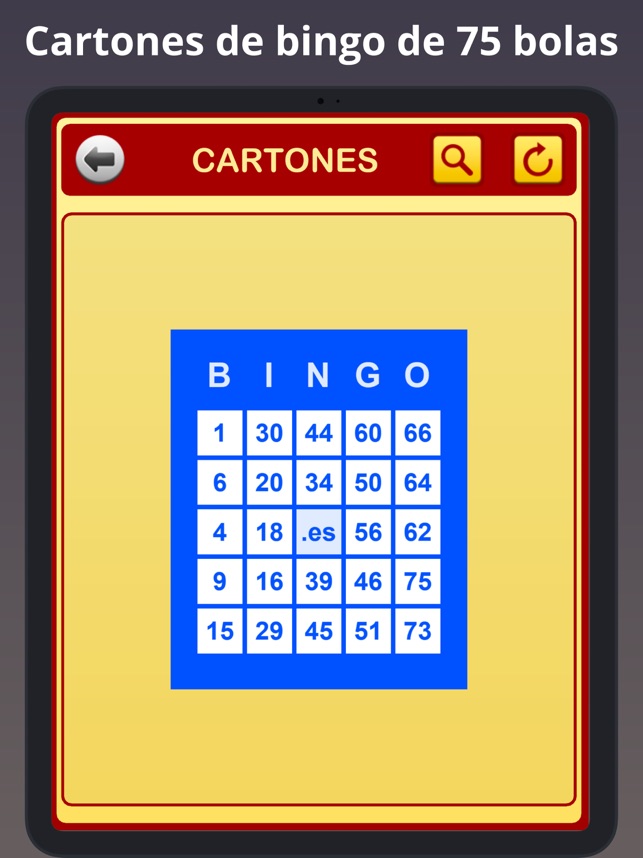 Cartones de bingo digitales