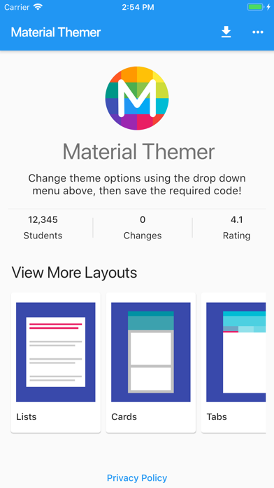 Material Themer Screenshot 1 - AppWisp.com Material Themer Screenshot 1 - AppWisp.com