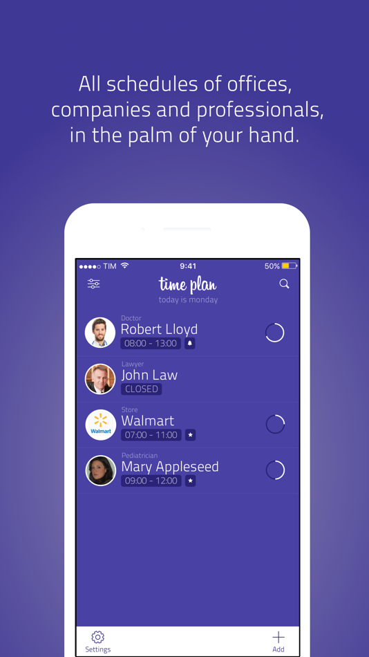 #1. Time Plan - timetables manager (iOS) 由: Annamaria Dioguardi
