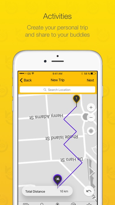 Brapper - Motorcycle App Screenshot