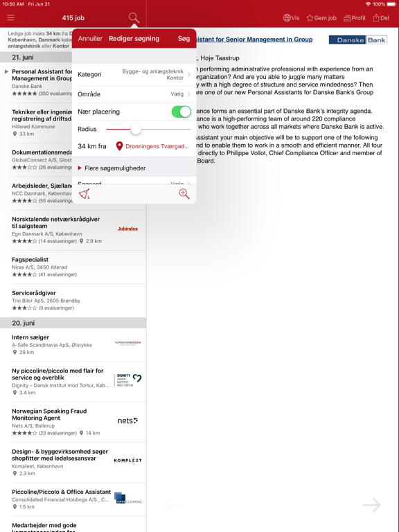 Screenshot #5 pour Jobindex: Søg job og arbejde