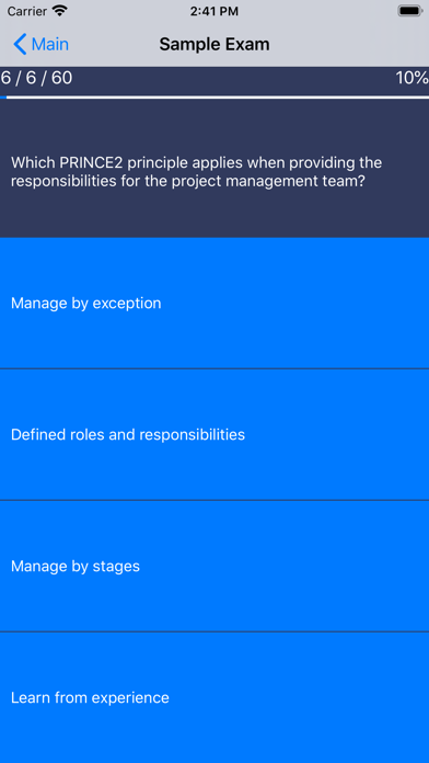 PRINCE2® Exam Prep Screenshot