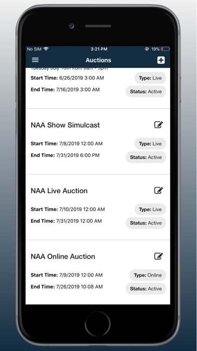 Auction Software Cataloging Screenshot