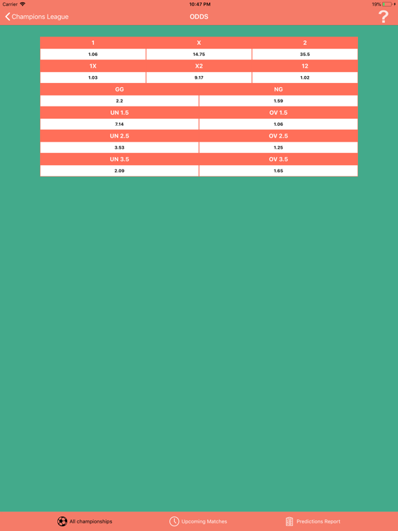 Bullet Bet Predictions iPad screenshot 6 - Sports app