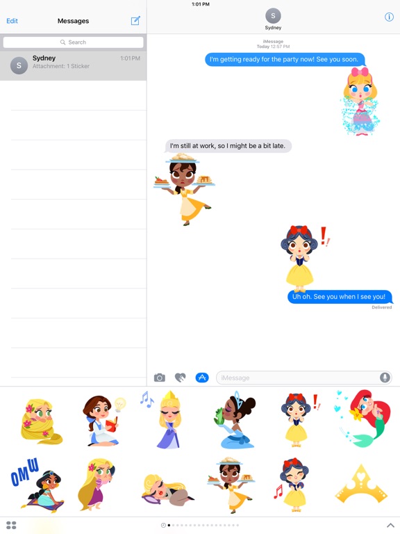 Screenshot #6 pour Disney Stickers: Princess