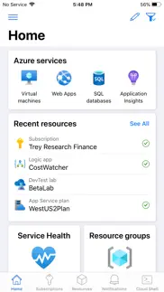 microsoft azure iphone screenshot 1