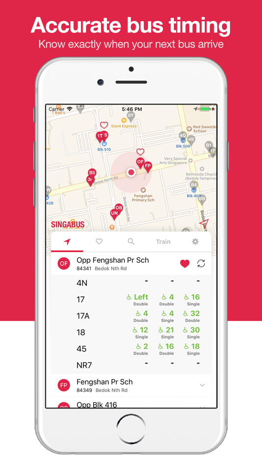 #1. Singabus - Bus Timing + MRT (iOS) 由: Cotton.sg Pte. Ltd.