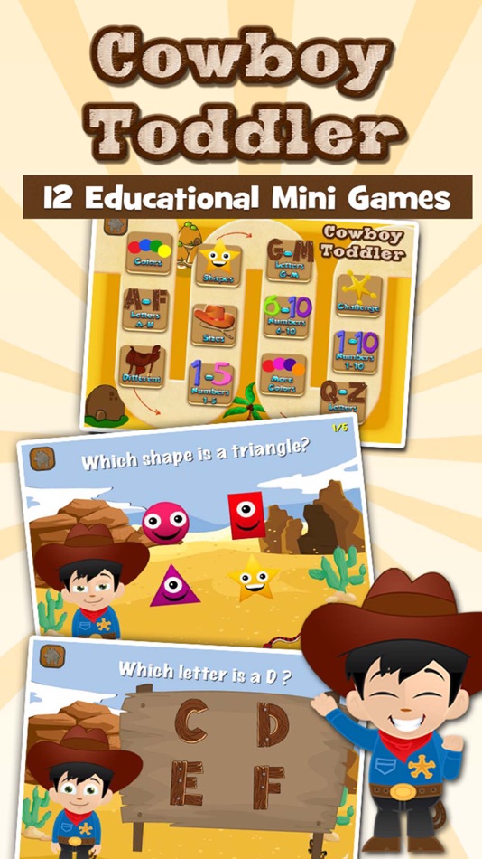 Cowboy Toddler Learning Games - 3.50 - (iOS)