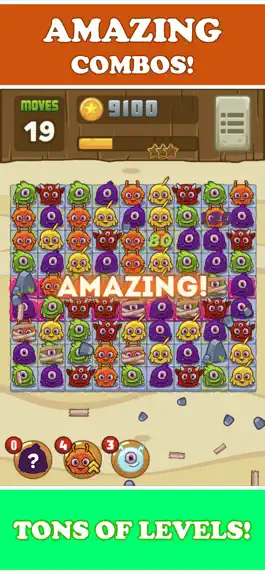 Game screenshot Funny Monsters puzzle Match 3 hack