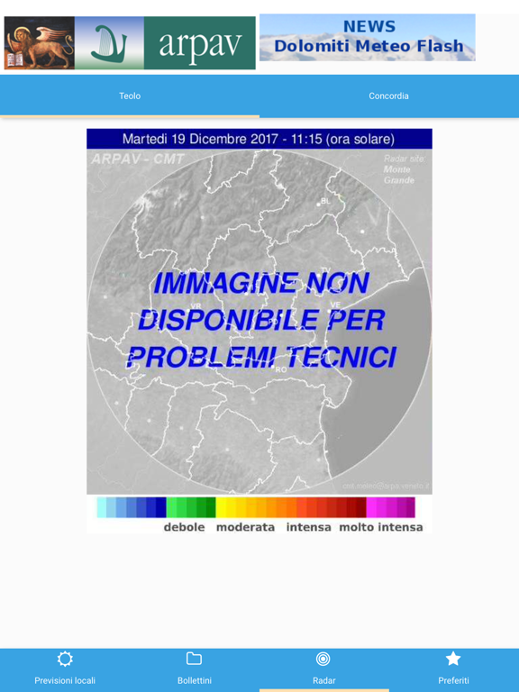 Screenshot #6 pour App ARPAV Meteo