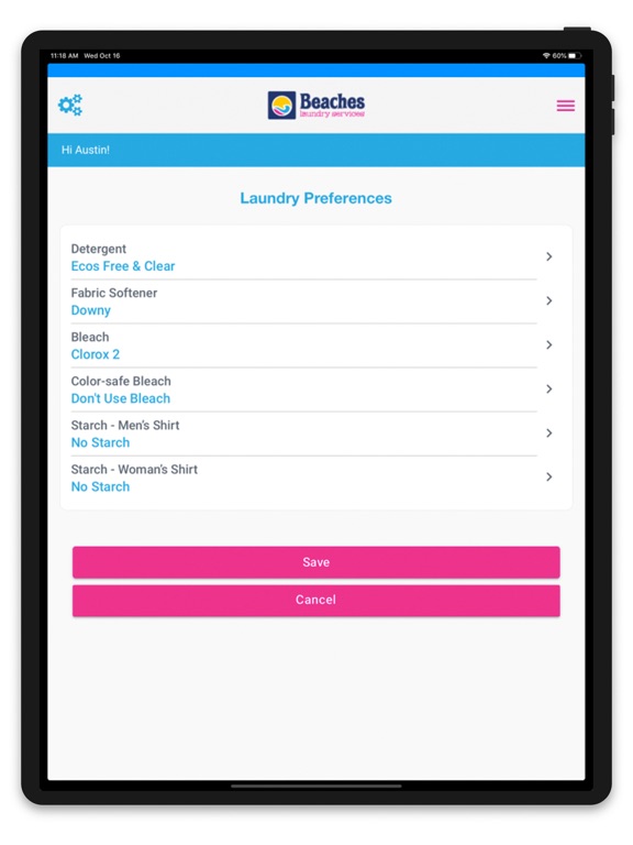 Screenshot #5 pour Beaches Laundry Service
