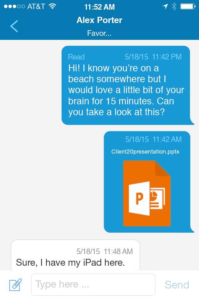 AT&T Business Messenger screenshot 4