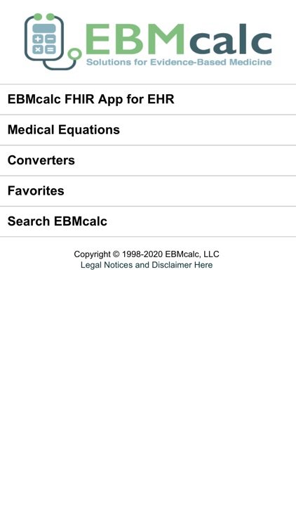 EBMcalc Statistics