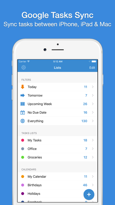 gTasks HD (Google Tasks Go Mobile) Screenshot 1