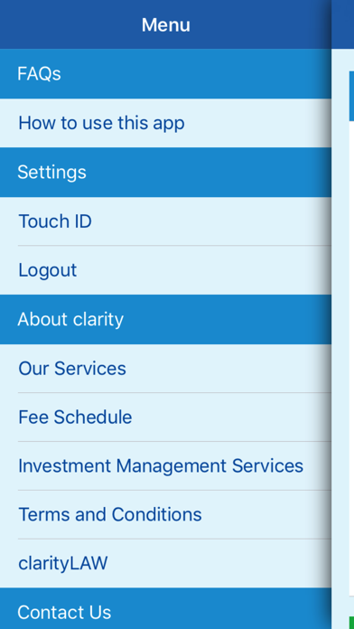 clarity mobile - clarityAPP Screenshot