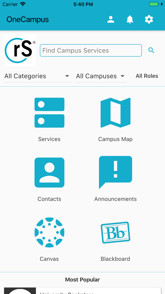 #1. OneCampus App (iOS) 由: TRANSACT COMMUNICATIONS, LLC